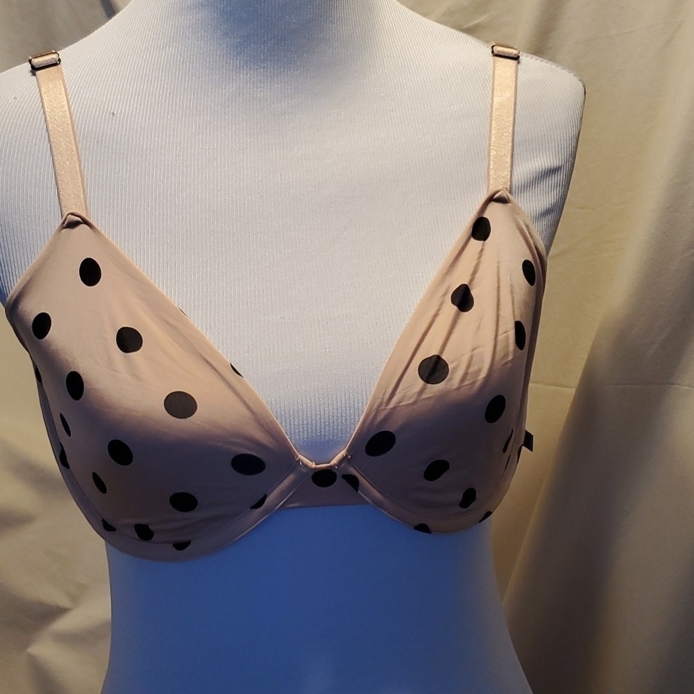 Victoria's Secret Polka Dot Demi Underwire Bra SZ 36DD